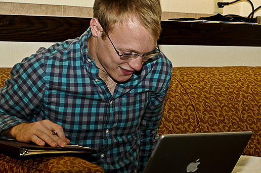 The morning of the wedding.